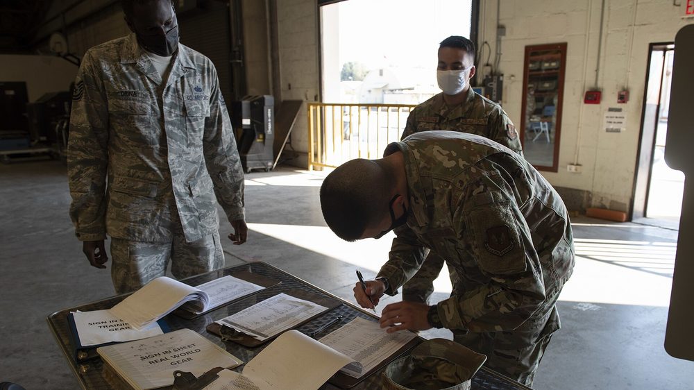Checking items off on a clipboard