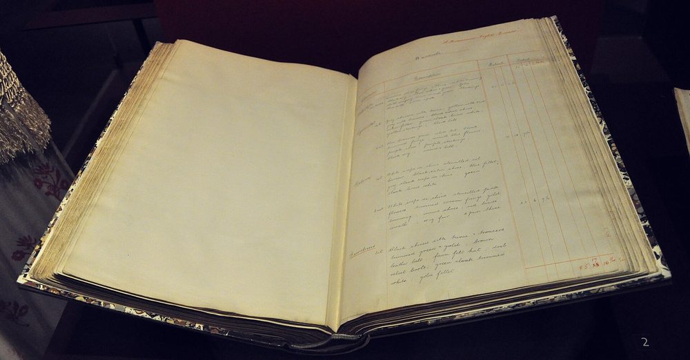 A theatre account book, handwritten